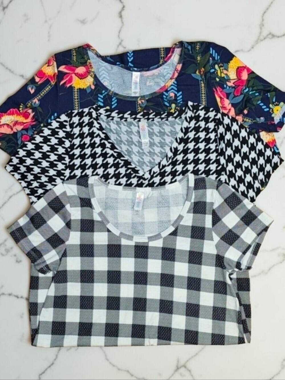 LuLaRoe | SHORT SLEEVE TUNIC TOP - BUNDLE OF 3